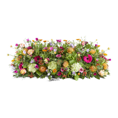 Rouwwerk Mooie momenten - Hele kistbedekking