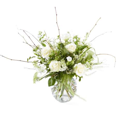 Rouwwerk Vaarwel - Boeket in vaas