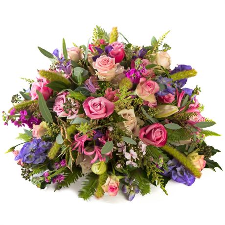 Rouwwerk Rouwarrangement zachte kleuren Rouwwerk Rouwarrangement zachte kleuren