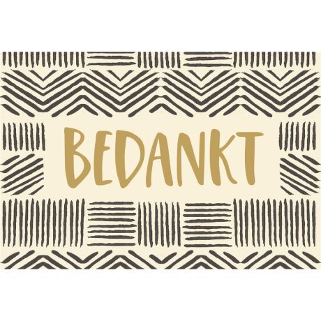 Bedankt met patroon