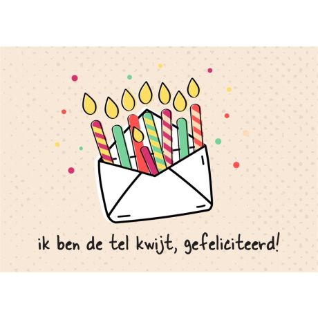 Envelopje gefeliciteerd
