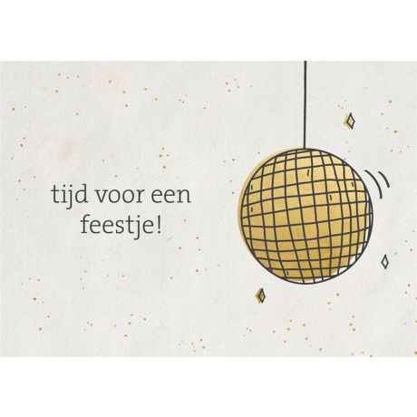 Gouden wenskaart feestje