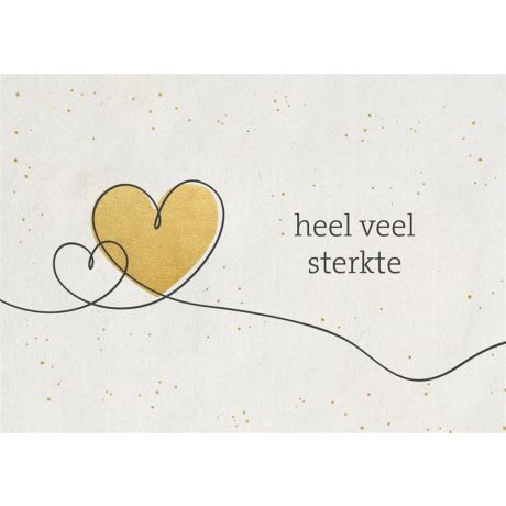 Gouden wenskaart sterkte