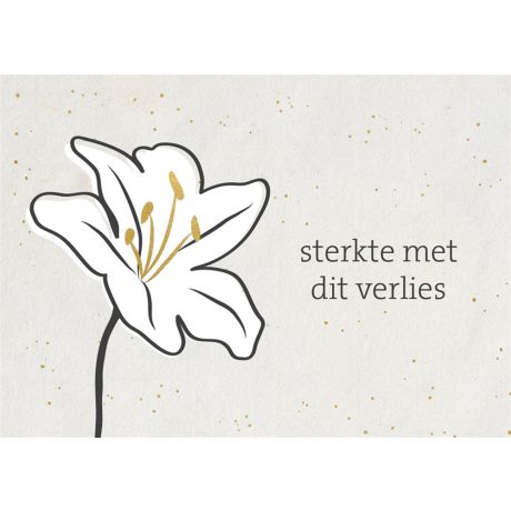 Gouden wenskaart sterkte met dit verlies