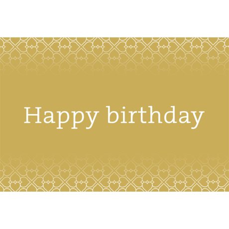 Happy birthday neutraal