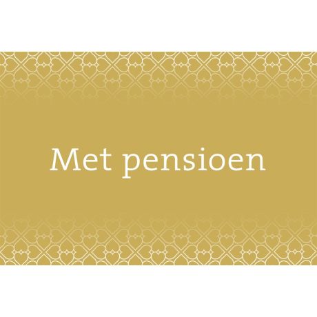 Met pensioen neutraal