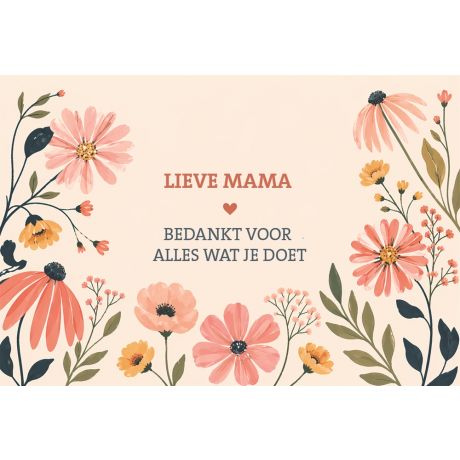 Moederdag Bloemenprint
