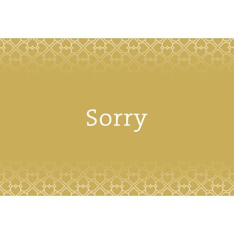 Sorry neutraal