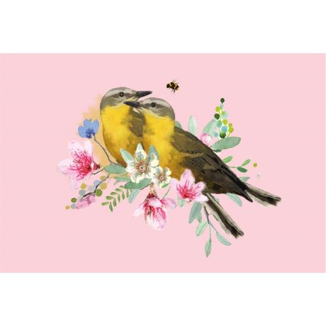 Vogels roze
