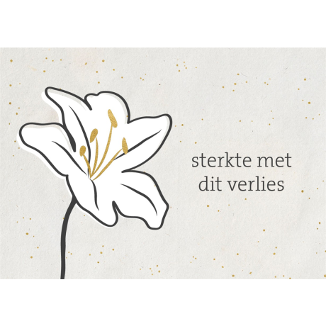 Gouden wenskaart sterkte met dit verlies