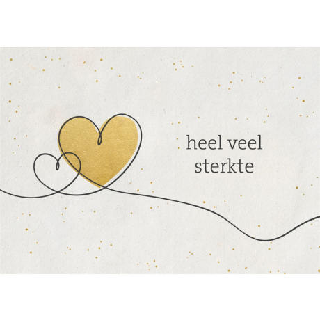 Gouden wenskaart sterkte