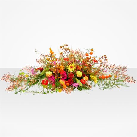 Rouwwerk Warme bes - Hele kistbedekking