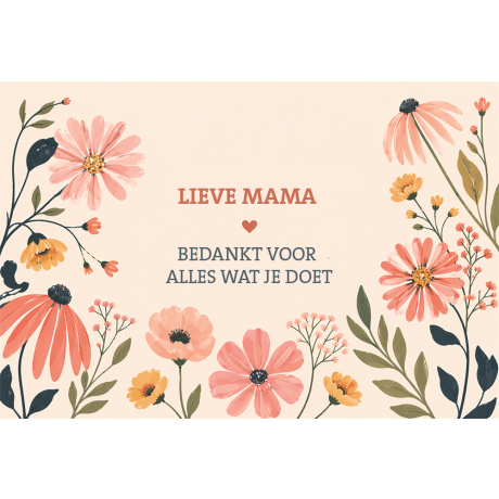 Moederdag Bloemenprint