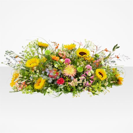 Rouwwerk Zonneschijn - Halve kistbedekking