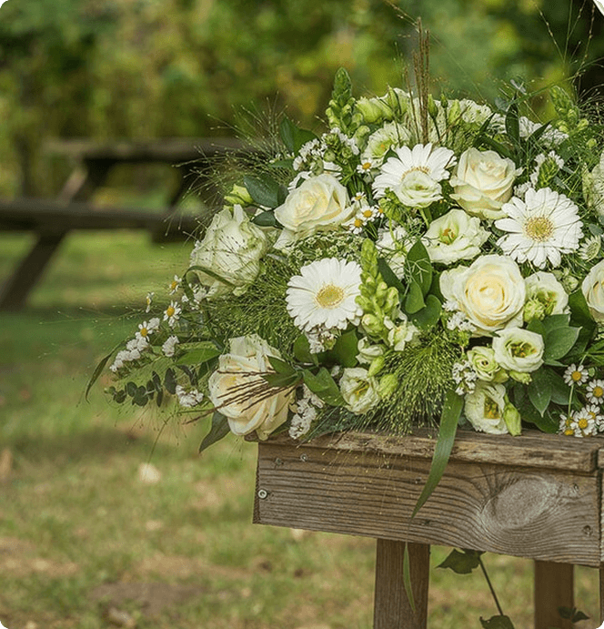 Rouwbloemen voor uitvaart of crematie Delfzijl